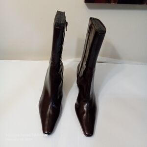 Nine West Chocolate Heeled Boots